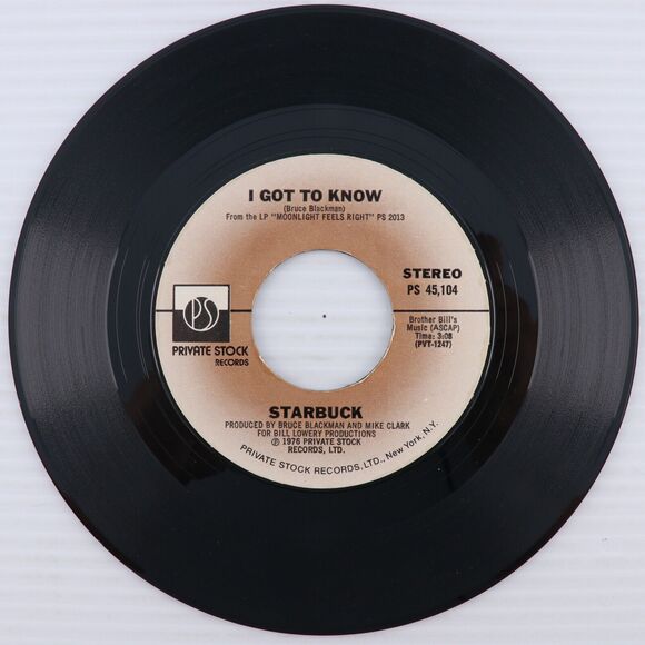 Starbuck – I Got To Know / The Slower You Go - 45 rpm 7" Single Record PS 45,104 - Picture 5 of 15
